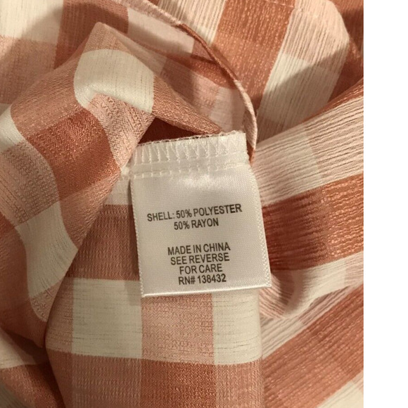 MODCLOTH Women's Picnic Plaid Gingham Puff Sleeve Blouse - Size Medium - Picture 7 of 8